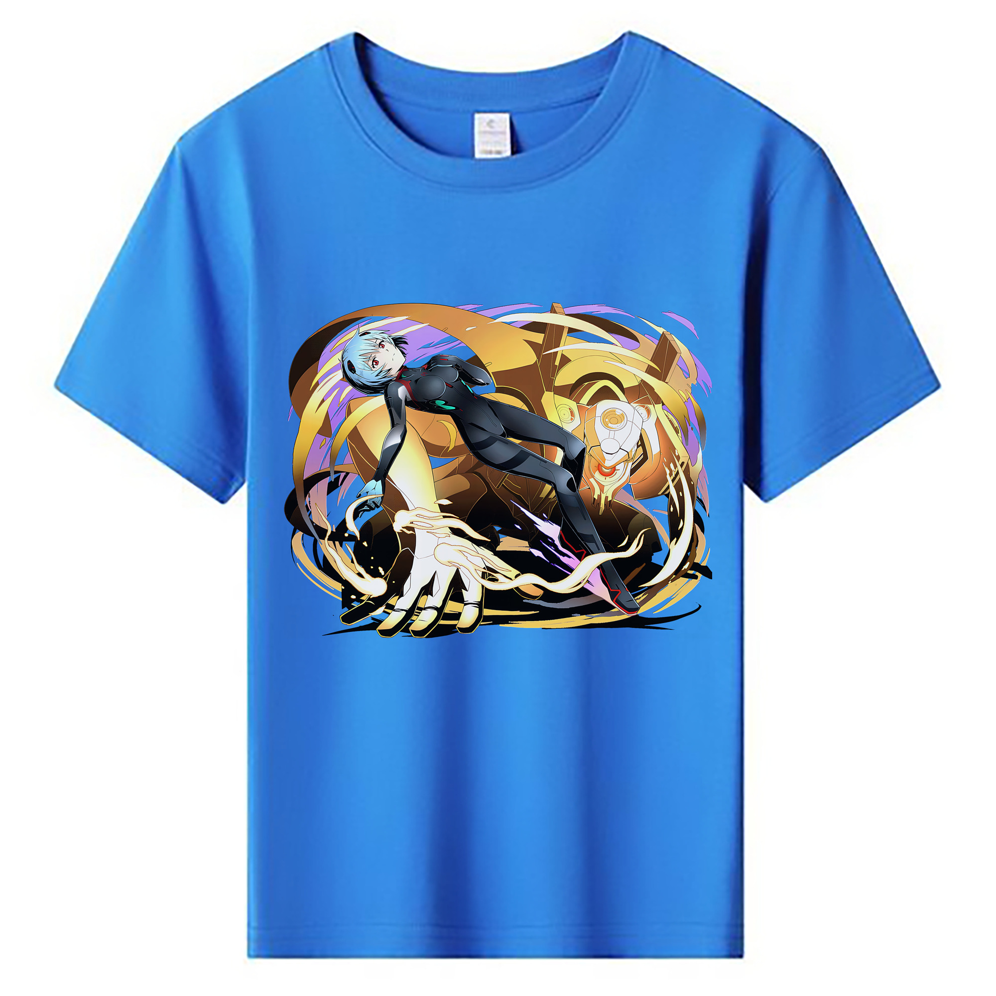 （画像用） EVA 新世紀エヴァンゲリオン 綿100％キッズTシャツ（フロントプリント）